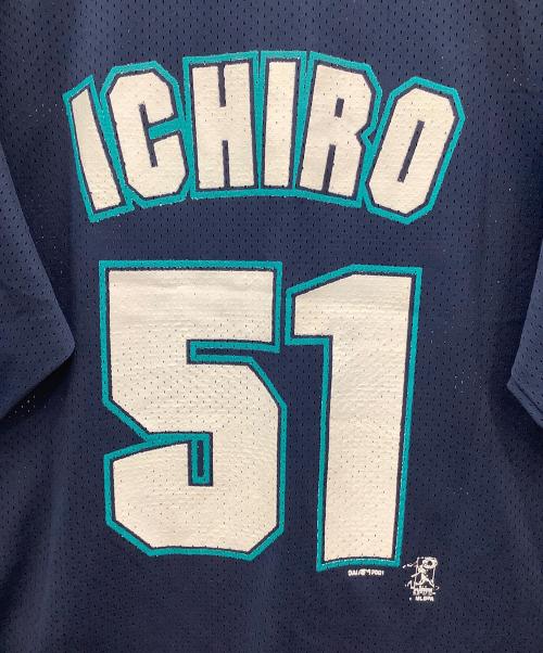DYNASTY（ダイナスティー）DYNASTY (ダイナスティー) ベースボールゲームシャツDynastyネイビーシアトルマリナーズ イチロータグ付き ネイビー サイズ:SIZE Lの古着・服飾アイテム
