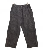 COOTIE PRODUCTIONSクーティープロダクツ）の古着「COOTIE PRODUCTIONS　Garment Dyed Ripstop Check Easy Pants」｜ブラック
