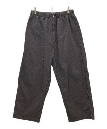 COOTIE PRODUCTIONS（クーティープロダクツ）の古着「COOTIE PRODUCTIONS　Garment Dyed Ripstop Check Easy Pants」｜ブラック