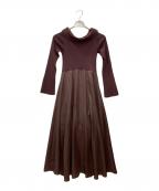 Snidelスナイデル）の古着「ワンピース」｜ブラウン