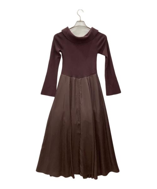 Snidel（スナイデル）Snidel (スナイデル) ワンピース ブラウン サイズ:one sizeの古着・服飾アイテム
