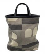 BALLYバリー）の古着「ハンドバッグ」｜ブラック×アイボリー