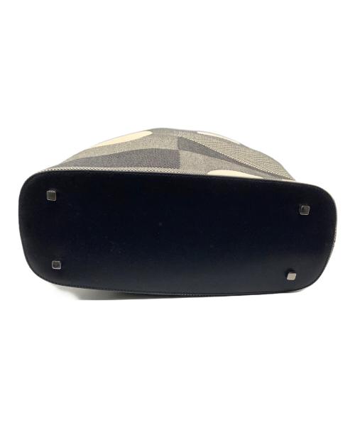 BALLY（バリー）BALLY (バリー) ハンドバッグ ブラック×アイボリーの古着・服飾アイテム