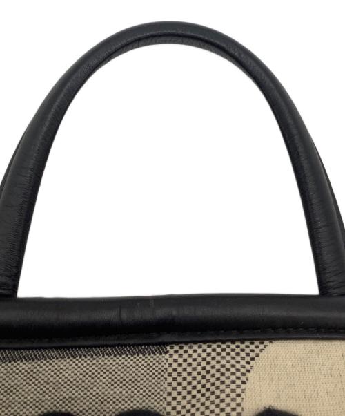 BALLY（バリー）BALLY (バリー) ハンドバッグ ブラック×アイボリーの古着・服飾アイテム