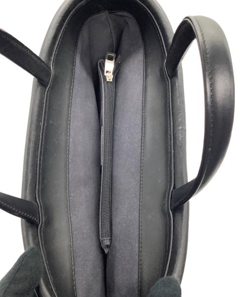 BALLY（バリー）BALLY (バリー) ハンドバッグ ブラック×アイボリーの古着・服飾アイテム