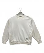 COOTIE PRODUCTIONSクーティープロダクツ）の古着「Compact Yarn Crewneck Sweatshirtスウェット若干襟変色有」｜ホワイト