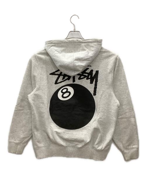 stussy（ステューシー）stussy (ステューシー) stussy　8ボールフーディ ヘザーグレー サイズ:Mの古着・服飾アイテム