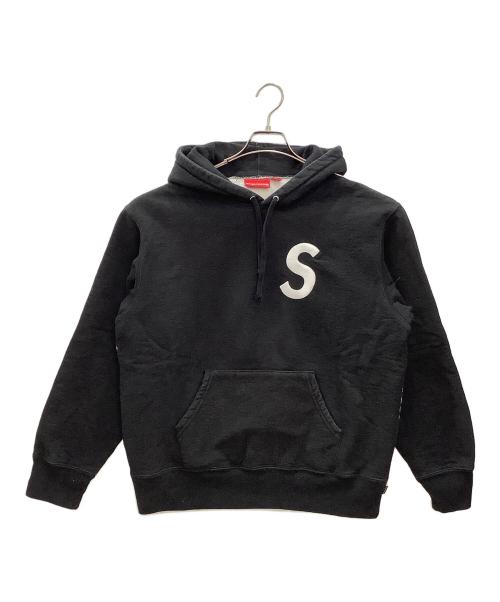 SUPREME（シュプリーム）SUPREME (シュプリーム) Supreme　S Logo Split Hooded Sweatshirt ブラック×ホワイト サイズ:Sの古着・服飾アイテム