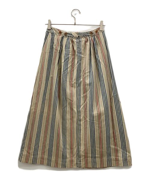 45rpm（45アールピーエム）45rpm (45アールピーエム) スカート45rpmマルチカラーストライプ マルチカラー サイズ:SIZE Lの古着・服飾アイテム