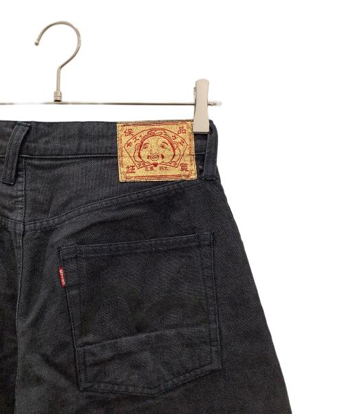 EVISU（エヴィス）EVISU (エヴィス) デニムパンツEVISU SEE REVERSE SIDE SIZE 31×35 ブラック サイズ:SIZE 31×35の古着・服飾アイテム
