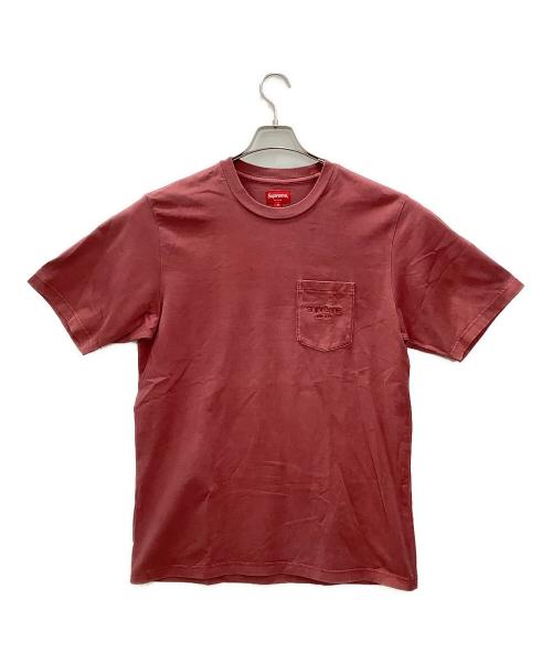 SUPREME（シュプリーム）SUPREME (シュプリーム) Supreme　Overdyed pocket tee ピンク サイズ:Mの古着・服飾アイテム