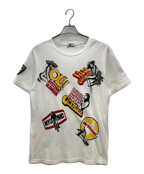 Hysteric Glamour（ヒステリックグラマー）Hysteric Glamour (ヒステリックグラマー) 5ガールプリントTシャツHysteric GlamourホワイトSIZE M ホワイト サイズ:SIZE Mの古着・服飾アイテム