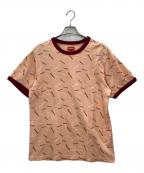 SUPREMEシュプリーム）の古着「Scatter Ringer」｜オレンジ