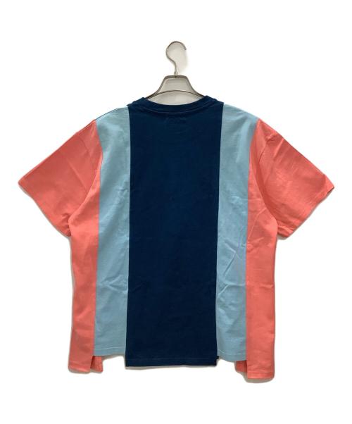 A BATHING APE（ア ベイシング エイプ）A BATHING APE (アベイシングエイプ) 再構築シャークTシャツ ブルー サイズ:Lの古着・服飾アイテム