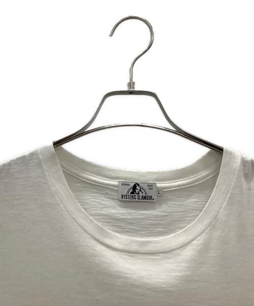 Hysteric Glamour（ヒステリックグラマー）Hysteric Glamour (ヒステリックグラマー) レインボーガールプリントTシャツHysteric GlamourホワイトSIZE L毛羽立ち有 ホワイト サイズ:SIZE Lの古着・服飾アイテム