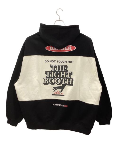 TIGHTBOOTH PRODUCTION（タイトブースプロダクション）TIGHTBOOTH PRODUCTION BlackEyePatch TIGHTBOOTH PRODUCTION × BlackEyePatch TBEP DANGER LABEL HOODIE ブラック サイズ:XLの古着・服飾アイテム