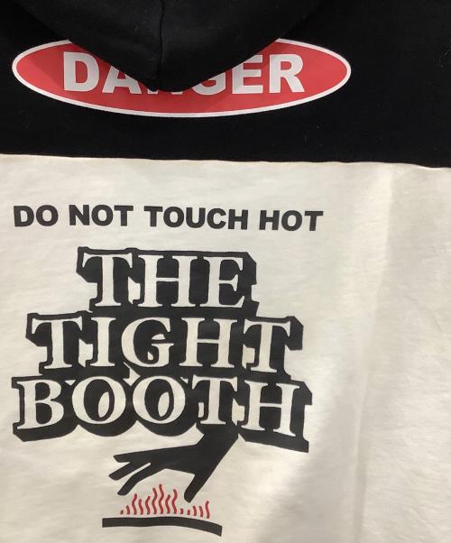 TIGHTBOOTH PRODUCTION（タイトブースプロダクション）TIGHTBOOTH PRODUCTION BlackEyePatch TIGHTBOOTH PRODUCTION × BlackEyePatch TBEP DANGER LABEL HOODIE ブラック サイズ:XLの古着・服飾アイテム