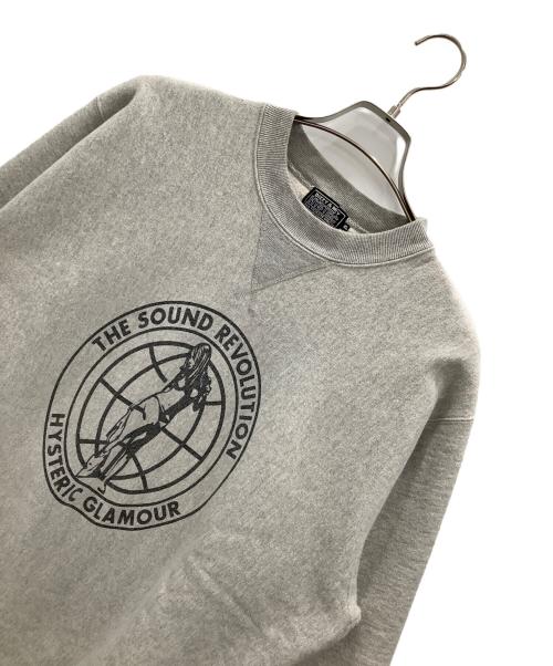 hysterics（ヒステリックス）hysterics (ヒステリックス) オーバーサイズスウェット グレー サイズ:XLの古着・服飾アイテム