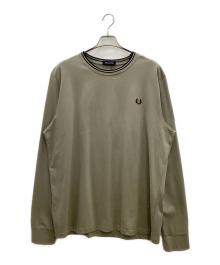 FRED PERRY（フレッドペリー）の古着「TWIN TIPPED T-SHIRT」｜ブラウン