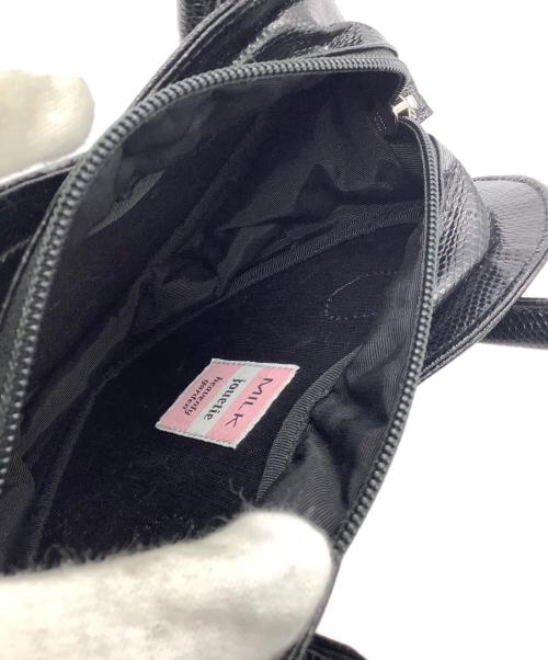 MILK（ミルク）MILK (ミルク) jouetie (ジュエティ) ハート型ハンドバッグ ブラックの古着・服飾アイテム