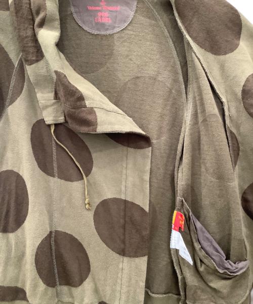 Vivienne Westwood RED LABEL（ヴィヴィアンウエストウッドレッドレーベル）Vivienne Westwood RED LABEL (ヴィヴィアンウエストウッドレッドレーベル) Vivienne Westwood RED LABEL変形ジップパーカー ブラウン サイズ:3の古着・服飾アイテム
