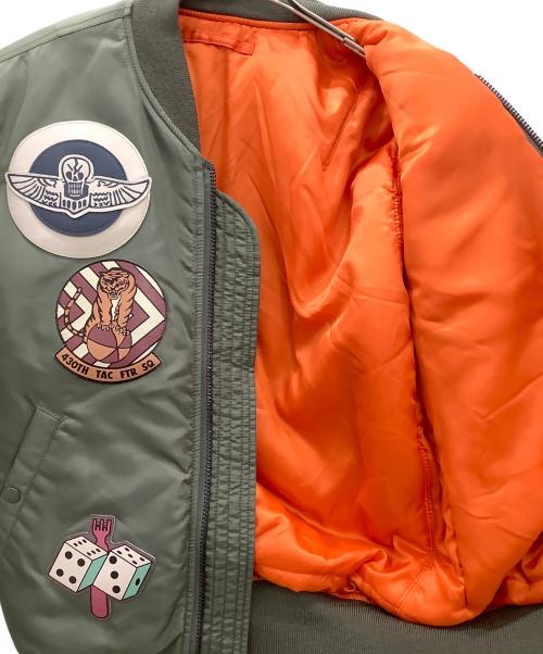 AVIREX（アヴィレックス）AVIREX (アヴィレックス) AVIREX　TOP GUN　MA-1ジャケット カーキ サイズ:Lの古着・服飾アイテム