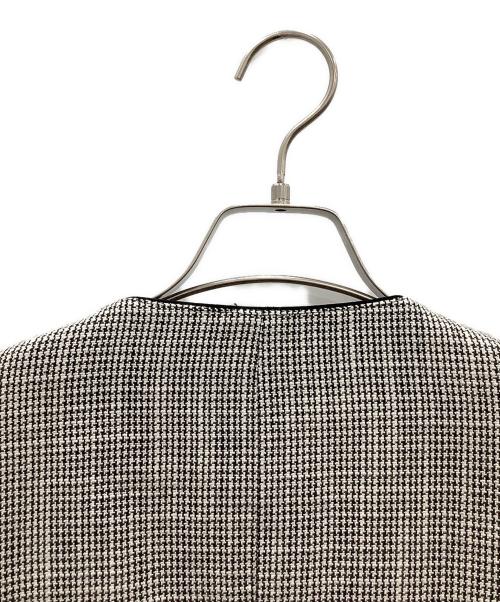 COLLAGE（コラージュ）COLLAGE (コラージュ) ノーカラーコートCOLLAGEチェックグレー グレー サイズ:SIZE FREEの古着・服飾アイテム