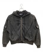 Undergroundアンダーグラウンド）の古着「キリカエケミカル ジップフーディー」｜ブラック
