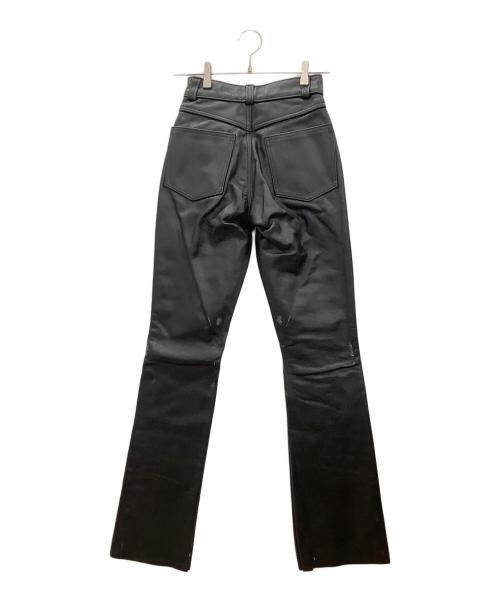 Schott（ショット）Schott (ショット) レザーパンツ Schott ブラック メンズ ブラック サイズ:W26(66cm)の古着・服飾アイテム