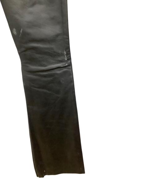 Schott（ショット）Schott (ショット) レザーパンツ Schott ブラック メンズ ブラック サイズ:W26(66cm)の古着・服飾アイテム
