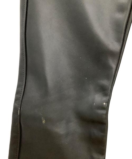 Schott（ショット）Schott (ショット) レザーパンツ Schott ブラック メンズ ブラック サイズ:W26(66cm)の古着・服飾アイテム