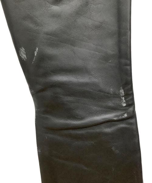 Schott（ショット）Schott (ショット) レザーパンツ Schott ブラック メンズ ブラック サイズ:W26(66cm)の古着・服飾アイテム