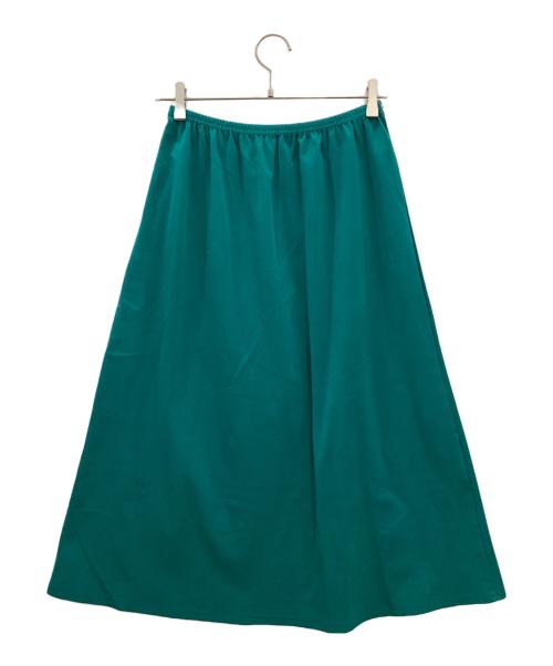 LOUNIE（ルーニー）LOUNIE (ルーニー) シアーニットフレアスカート グリーン サイズ:Fの古着・服飾アイテム