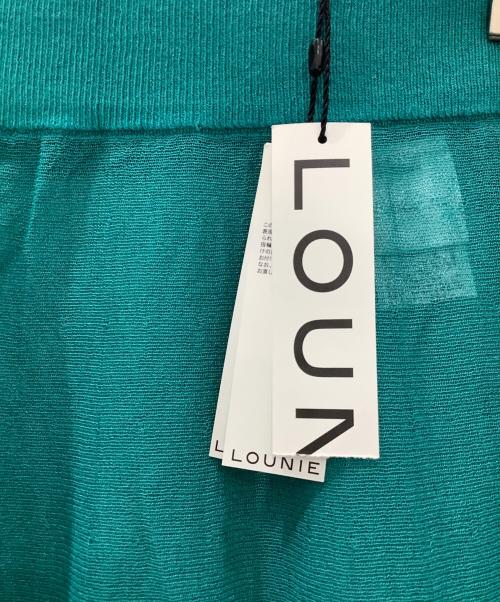 LOUNIE（ルーニー）LOUNIE (ルーニー) シアーニットフレアスカート グリーン サイズ:Fの古着・服飾アイテム
