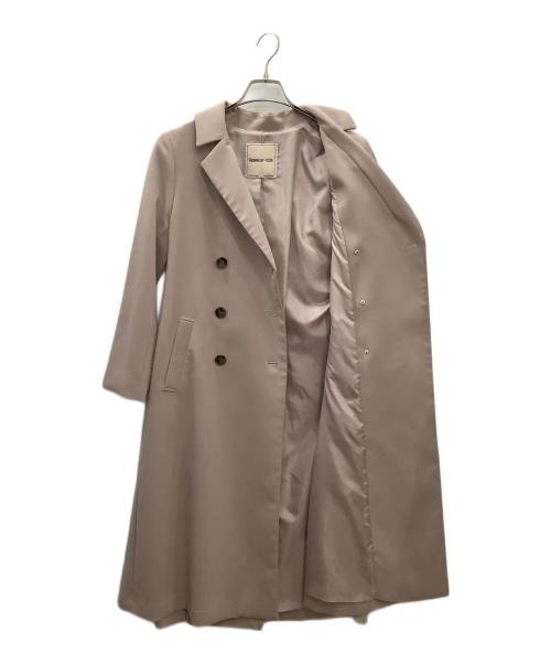 Apuweiser-riche（アプワイザーリッシェ）Apuweiser-riche (アプワイザーリッシェ) ベルテッドコート ピンクの古着・服飾アイテム