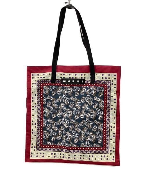 MARNI（マルニ）MARNI (マルニ) バンダナトートバッグ レッドの古着・服飾アイテム