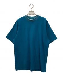 Acne studios（アクネ ストゥディオス）の古着「半袖モックネックカットソー」｜ブルー