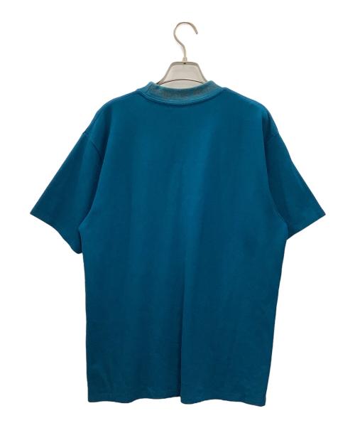 Acne studios（アクネ ストゥディオス）Acne studios (アクネ ストゥディオス) 半袖モックネックカットソー ブルー サイズ:Mの古着・服飾アイテム