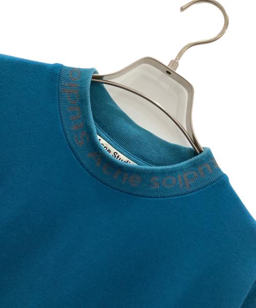 Acne studios（アクネ ストゥディオス）Acne studios (アクネ ストゥディオス) 半袖モックネックカットソー ブルー サイズ:Mの古着・服飾アイテム