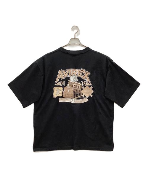 AVIREX（アヴィレックス）AVIREX (アヴィレックス) ARCHIVE T-SHIRT AVIREX  ブラック サイズ:SIZE 2XLの古着・服飾アイテム