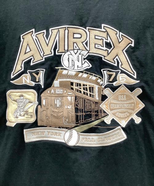 AVIREX（アヴィレックス）AVIREX (アヴィレックス) ARCHIVE T-SHIRT AVIREX  ブラック サイズ:SIZE 2XLの古着・服飾アイテム