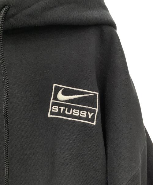 NIKE（ナイキ）NIKE (ナイキ) stussy (ステューシー) プルオーバーパーカー ブラック サイズ:Lの古着・服飾アイテム