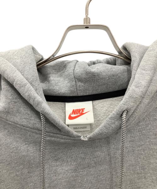 NIKE（ナイキ）NIKE (ナイキ) stussy (ステューシー) プルオーバーパーカーNRG Washed Hoodie首元ダメージ有 グレー サイズ:Lの古着・服飾アイテム