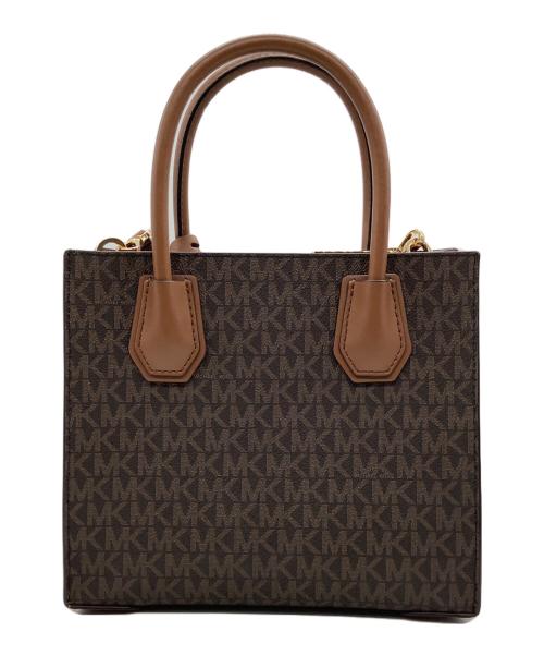 MICHAEL KORS（マイケル・コース）MICHAEL KORS (マイケルコース) トートショルダーバッグ ブラウンの古着・服飾アイテム