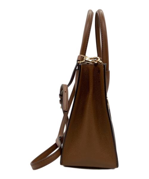 MICHAEL KORS（マイケル・コース）MICHAEL KORS (マイケルコース) トートショルダーバッグ ブラウンの古着・服飾アイテム