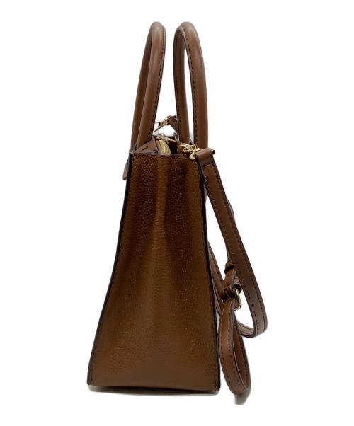 MICHAEL KORS（マイケル・コース）MICHAEL KORS (マイケルコース) トートショルダーバッグ ブラウンの古着・服飾アイテム