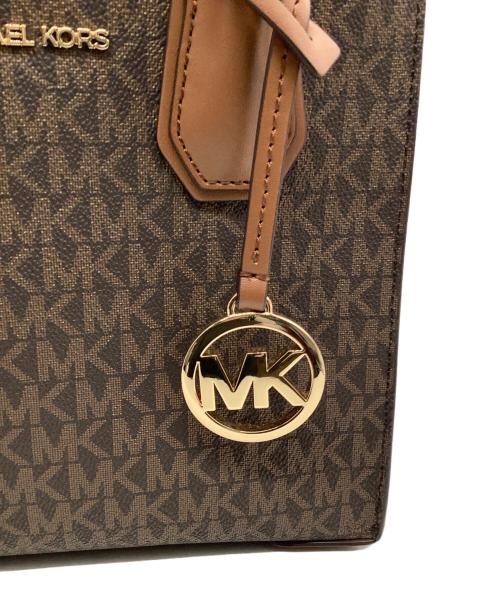 MICHAEL KORS（マイケル・コース）MICHAEL KORS (マイケルコース) トートショルダーバッグ ブラウンの古着・服飾アイテム