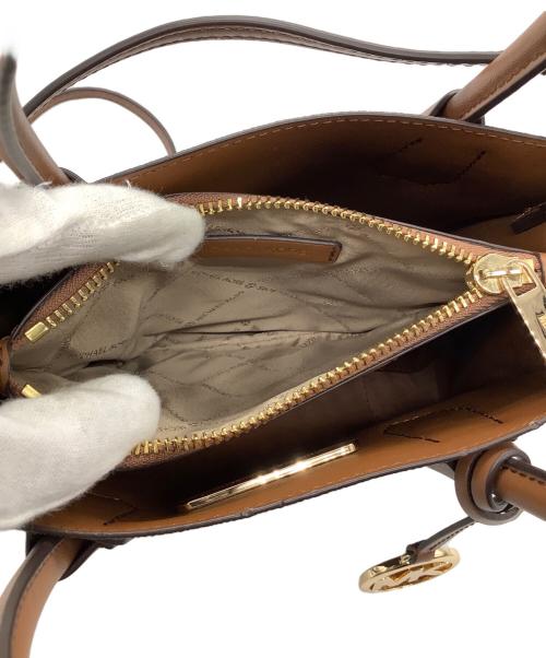 MICHAEL KORS（マイケル・コース）MICHAEL KORS (マイケルコース) トートショルダーバッグ ブラウンの古着・服飾アイテム