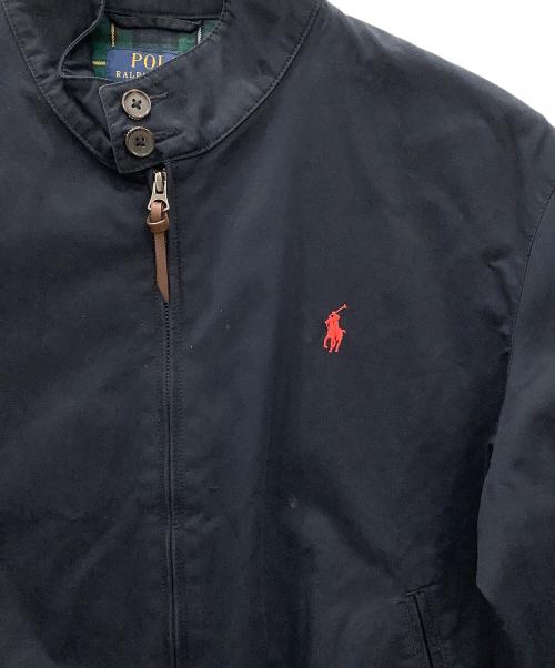 POLO RALPH LAUREN（ポロ・ラルフローレン）POLO RALPH LAUREN (ポロ・ラルフローレン) リブスイングジャケットPOLO RALPH LAUREN ネイビー サイズ:Ｍの古着・服飾アイテム
