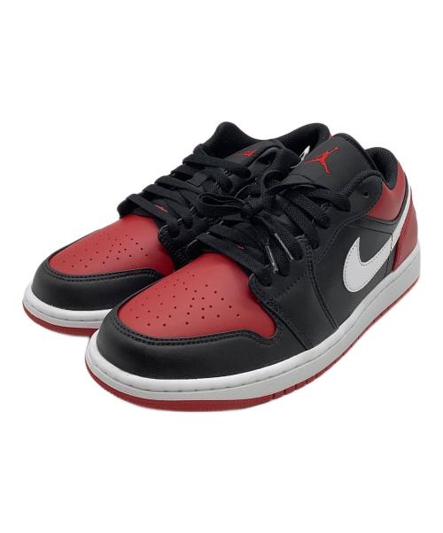 NIKE（ナイキ）NIKE (ナイキ) スニーカーNIKEAIR JORDAN 1未使用品 LOW ブラック×レッド サイズ:27 未使用品の古着・服飾アイテム